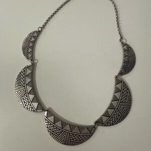 Elegant Silver Tribal Necklace